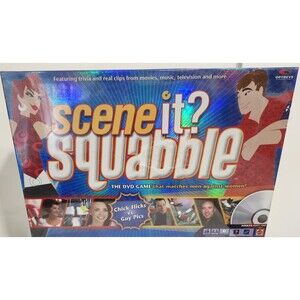 Scene it Squabble DVD Game Family Party Activity Entertainment Trivia Music New